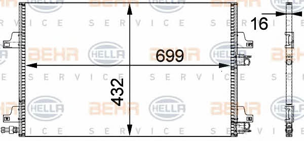 Behr-Hella 8FC 351 301-631 Cooler Module 8FC351301631