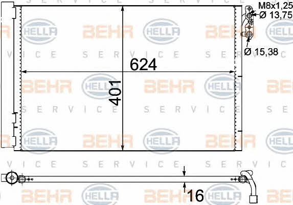 Behr-Hella 8FC 351 302-611 Cooler Module 8FC351302611