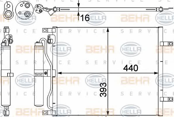 Behr-Hella 8FC 351 303-251 Cooler Module 8FC351303251
