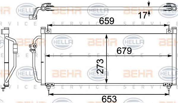 Behr-Hella 8FC 351 304-111 Cooler Module 8FC351304111