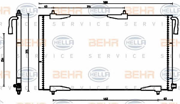 Behr-Hella 8FC 351 304-501 Cooler Module 8FC351304501