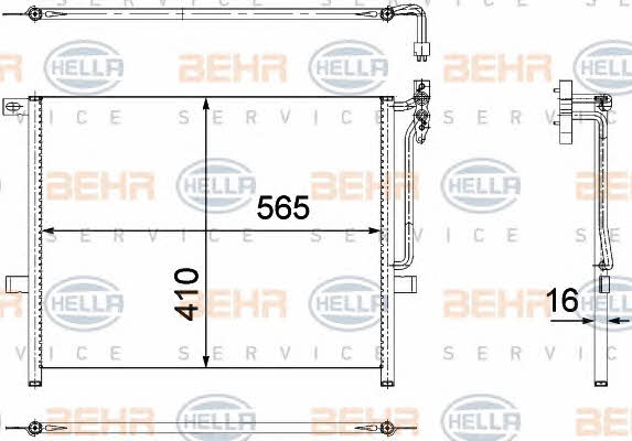 Behr-Hella 8FC 351 304-511 Cooler Module 8FC351304511