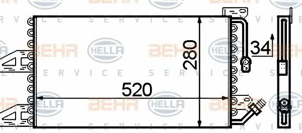 Behr-Hella 8FC 351 306-031 Cooler Module 8FC351306031