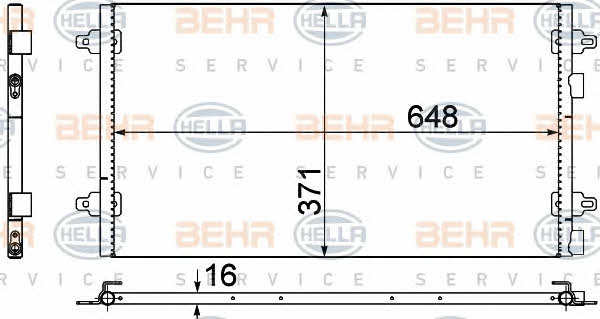 Behr-Hella 8FC 351 306-051 Cooler Module 8FC351306051