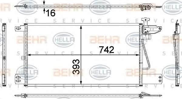 Behr-Hella 8FC 351 307-721 Cooler Module 8FC351307721