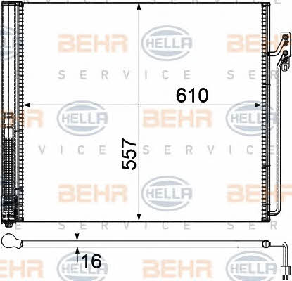 Behr-Hella 8FC 351 309-341 Cooler Module 8FC351309341