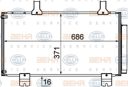 Behr-Hella 8FC 351 310-261 Cooler Module 8FC351310261