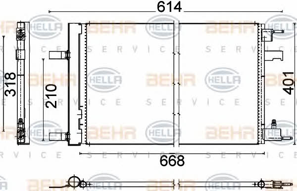 Behr-Hella 8FC 351 310-621 Cooler Module 8FC351310621