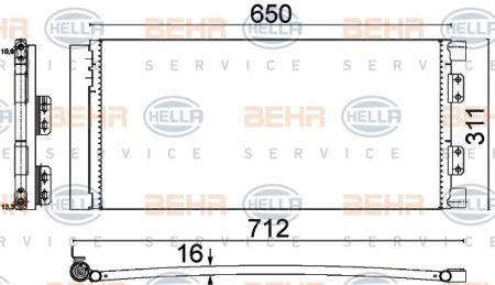 Behr-Hella 8FC 351 310-661 Cooler Module 8FC351310661