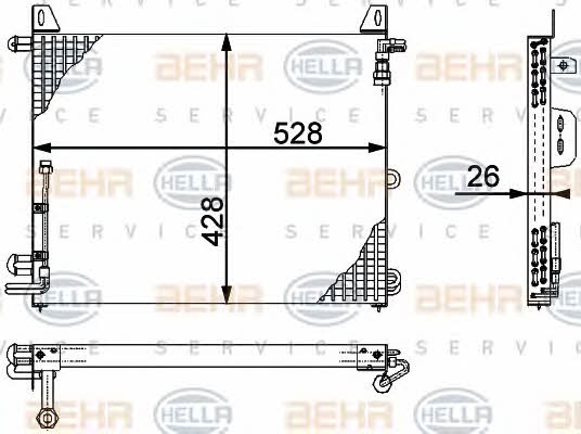 Behr-Hella 8FC 351 317-181 Cooler Module 8FC351317181