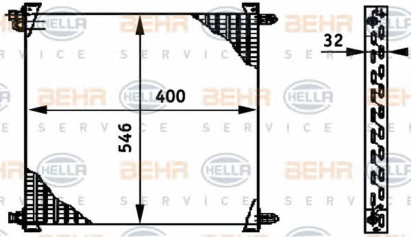 Behr-Hella 8FC 351 317-301 Cooler Module 8FC351317301