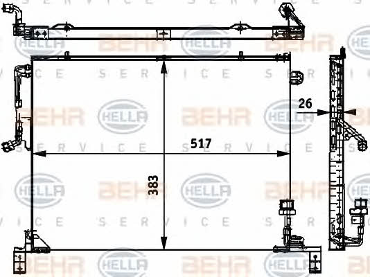 Cooler Module Behr-Hella 8FC 351 317-431