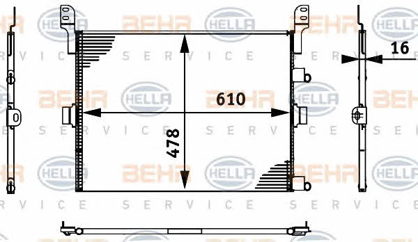 Behr-Hella 8FC 351 317-661 Cooler Module 8FC351317661