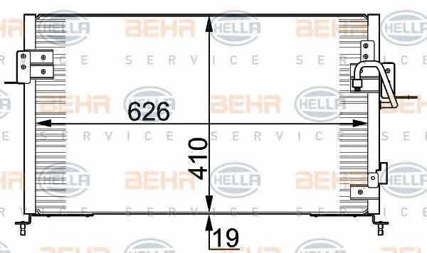 AC Condenser Behr-Hella 8FC 351 318-001