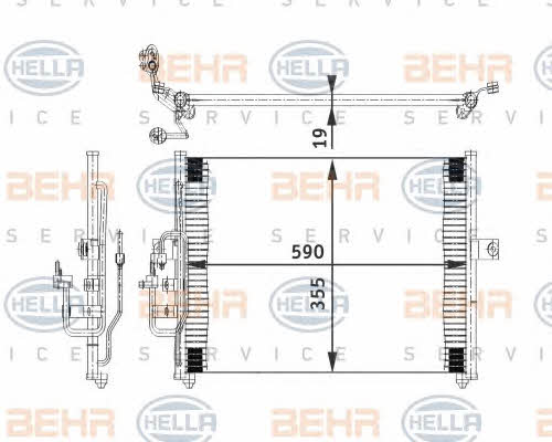 Behr-Hella 8FC 351 318-011 Cooler Module 8FC351318011