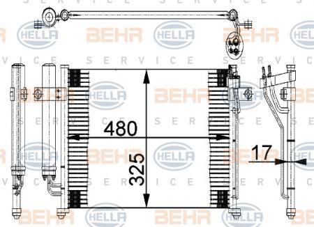Behr-Hella 8FC 351 318-071 Cooler Module 8FC351318071