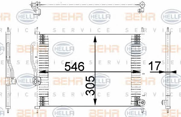 Behr-Hella 8FC 351 318-081 Cooler Module 8FC351318081