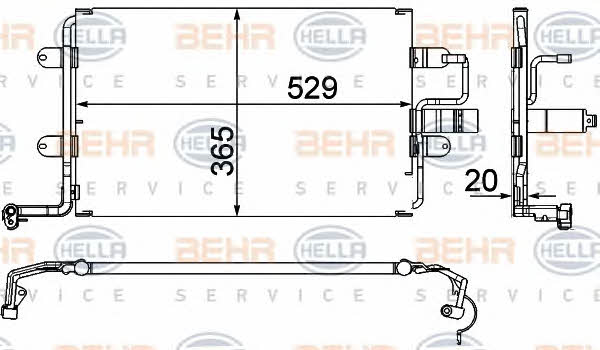 Behr-Hella 8FC 351 318-581 Cooler Module 8FC351318581