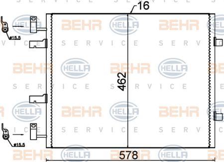 Behr-Hella 8FC 351 318-691 Cooler Module 8FC351318691