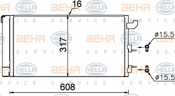 Behr-Hella 8FC 351 318-721 Cooler Module 8FC351318721