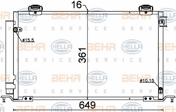 Behr-Hella 8FC 351 318-741 Cooler Module 8FC351318741