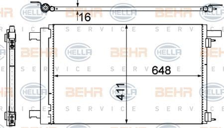Behr-Hella 8FC 351 319-461 Cooler Module 8FC351319461