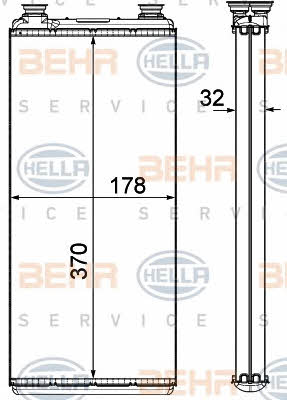 Behr-Hella 8FH 351 000-381 Heat exchanger, interior heating 8FH351000381