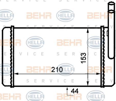 Behr-Hella 8FH 351 024-201 Heat exchanger, interior heating 8FH351024201