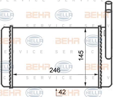 Behr-Hella 8FH 351 024-311 Heat exchanger, interior heating 8FH351024311