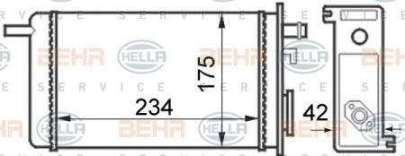 Behr-Hella 8FH 351 024-341 Heat exchanger, interior heating 8FH351024341