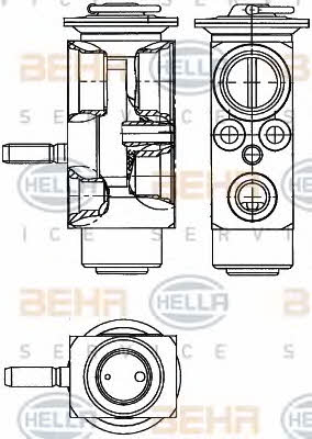 Behr-Hella 8UW 351 239-611 Air conditioner expansion valve 8UW351239611