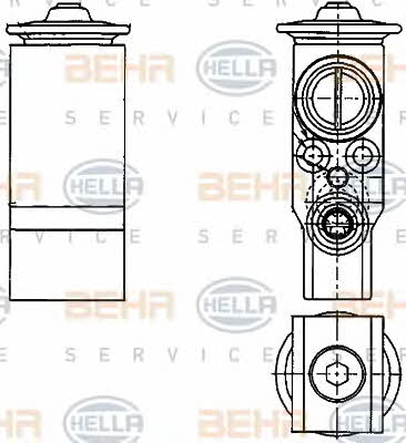 Behr-Hella 8UW 351 239-651 Air conditioner expansion valve 8UW351239651
