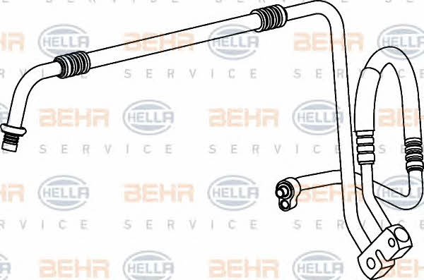 Coolant pipe Behr-Hella 9GS 351 337-011