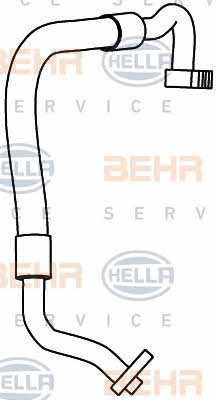 Behr-Hella 9GS 351 337-491 Coolant pipe 9GS351337491