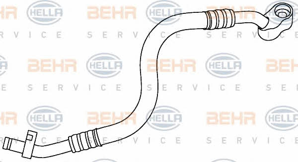 Behr-Hella 9GS 351 337-511 Coolant pipe 9GS351337511