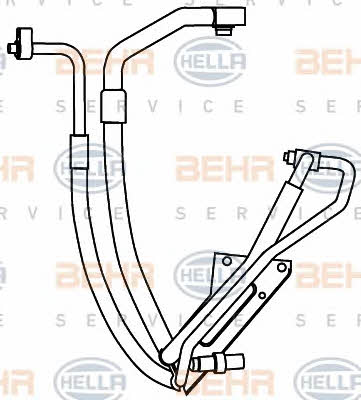 Behr-Hella 9GS 351 337-591 Coolant pipe 9GS351337591