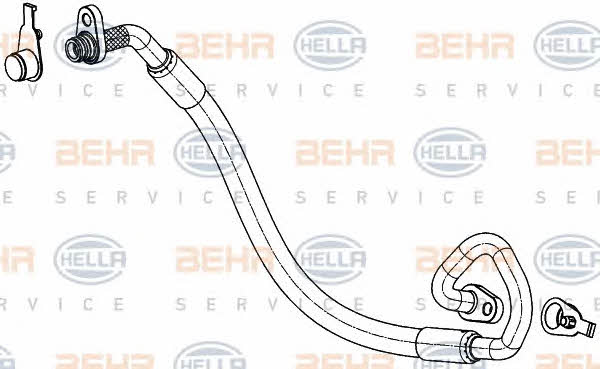 Behr-Hella 9GS 351 337-771 Coolant pipe 9GS351337771