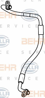 Coolant pipe Behr-Hella 9GS 351 338-001