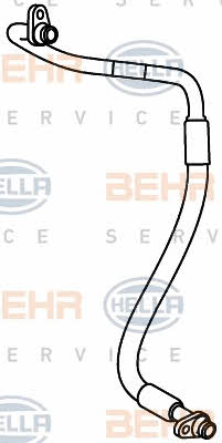 Coolant pipe Behr-Hella 9GS 351 338-011