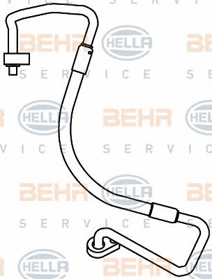 Behr-Hella 9GS 351 338-111 Coolant pipe 9GS351338111