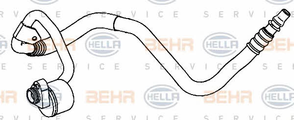 Coolant pipe Behr-Hella 9GS 351 338-201