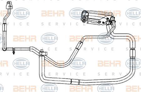 Behr-Hella 9GS 351 338-351 Coolant pipe 9GS351338351