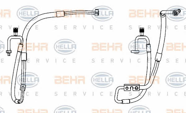 Behr-Hella 9GS 351 338-391 Coolant pipe 9GS351338391