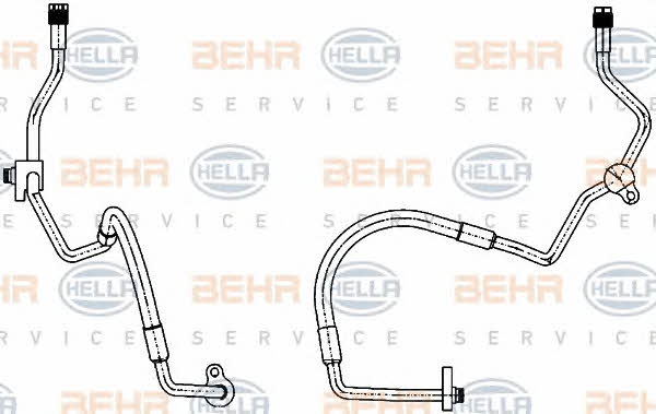 Behr-Hella 9GS 351 338-441 Coolant pipe 9GS351338441