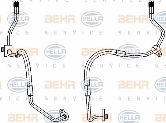 Behr-Hella 9GS 351 338-461 Coolant pipe 9GS351338461