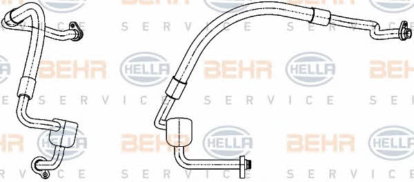 Coolant pipe Behr-Hella 9GS 351 338-551