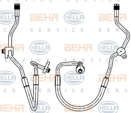 Behr-Hella 9GS 351 338-591 Coolant pipe 9GS351338591