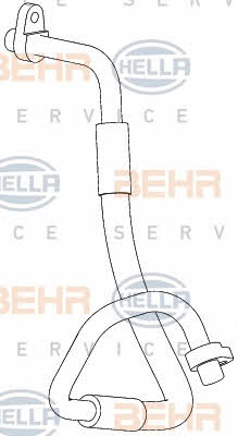 Coolant pipe Behr-Hella 9GS 351 338-691