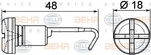 Behr-Hella 9NS 376 747-011 Radiator cap, drain 9NS376747011