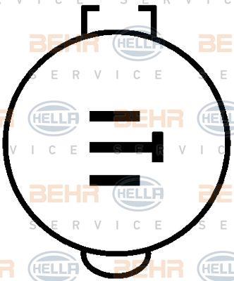Behr-Hella 8FK 351 110-781 Compressor, air conditioning 8FK351110781